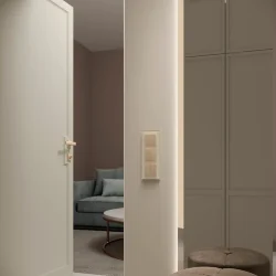 Рамка из стекла на 3 поста Favorit молочный W0031141