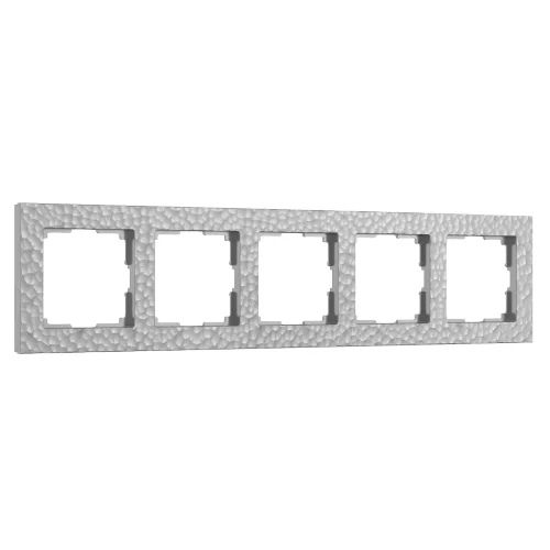 Рамка из поликарбоната на 5 постов Hammer серебряный W0052406 - фото