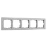 Рамка из поликарбоната на 5 постов Hammer серебряный W0052406 - фото