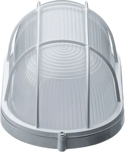 Светильник ЛОН 94 805 NBL-O2-100-E27/WH 1х100Вт E27 IP54 (аналог НПБ 1202 бел. овал с решеткой 100Вт) Navigator 94805 - фото 2