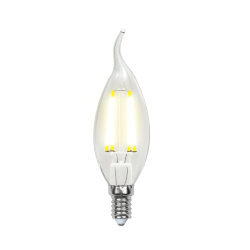 LED-CW35-6W-NW-E14-CL PLS02WH Лампа светодиодная, Форма свеча на ветру, прозрачная, Серия Sky, Белый свет
