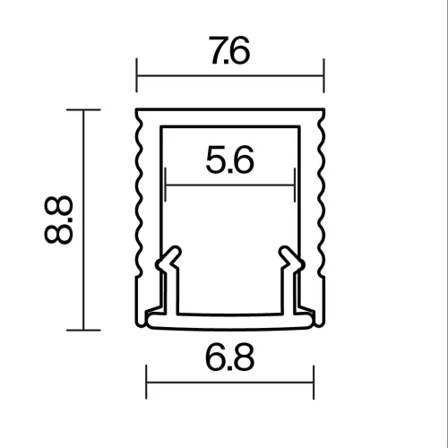 Алюминиевый профиль накладной 8x9 (Серебро, 2 м), ALM-0809-S-2M 631010 (Серебро) 631010 - фото 11
