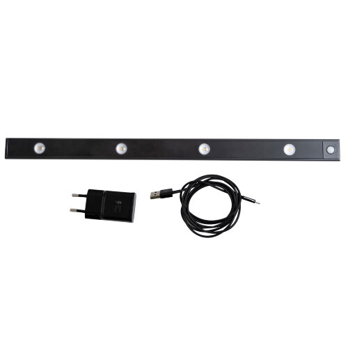 ULI-F50-5W-4000K SENSOR IP40 BLACK Светильник светодиодный для мебели с сенсором движения и освещенности, 600мм - фото 1