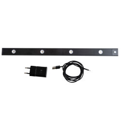 ULI-F50-5W-4000K SENSOR IP40 BLACK Светильник светодиодный для мебели с сенсором движения и освещенности, 600мм