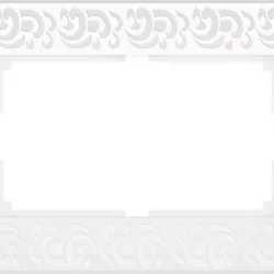 Рамка из поликарбоната для двойной розетки Flock белый W0082301