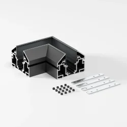Slim Magnetic Коннектор угловой внутренний для шинопровода в натяжной потолок черный 85204/00 85205/00 (067414)