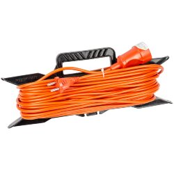 YX10-101 -UCK-1N-2x1.00-30M-F ORANGE Удлинитель силовой на рамке, б-з, 1гнездо, 30м ПВС 2х1.00, 10A, Оранжевый, TМ Uniel