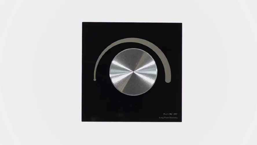 Панель T1-K Black IC8 (12-24V, DIM, Rotary, RF 2.4GHz) - фото I