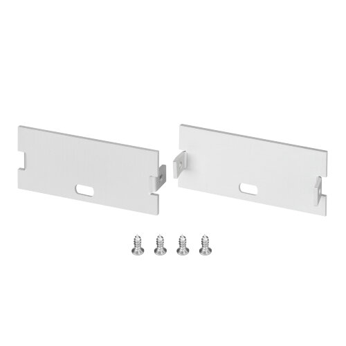 Заглушка FLOOR60 с отверстием (Arlight, Алюминий) - фото 1