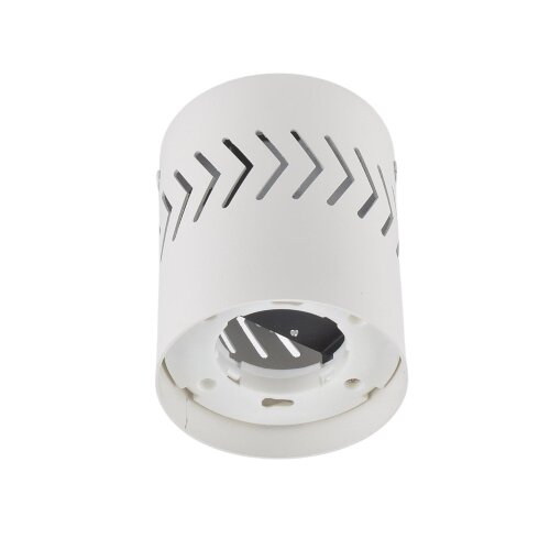 DLC-S617 GX53 WHITE Светильник декоративный накладной, серия Sotto, Без лампы, цоколь GX53, Доп, светодиодная подсветка 3Вт, Металл, Белый, TM Fametto - фото 2