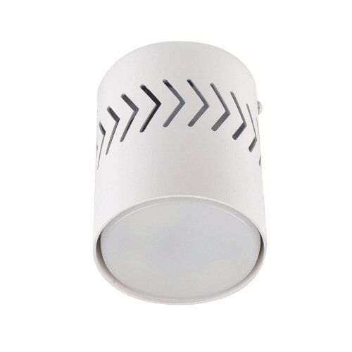 DLC-S617 GX53 WHITE Светильник декоративный накладной, серия Sotto. Без лампы, цоколь GX53. Доп. светодиодная подсветка 3Вт. Металл. Белый. TM Fametto - фото