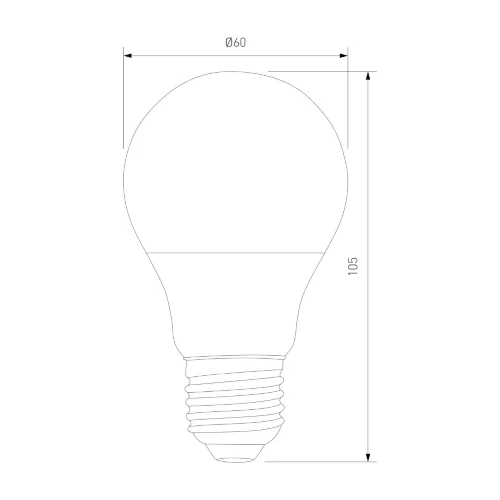Светодиодная лампа Dimmable А60 9W 4200K E27 BLE2777 - фото 2