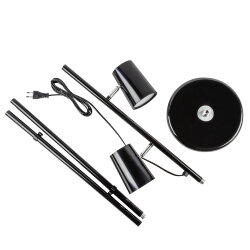 ULM-T600 2х6W-4500K-DIM BLACK Торшер напольный светодиодный, 2х6W, Сенсорный выключатель, Диммер, Черный