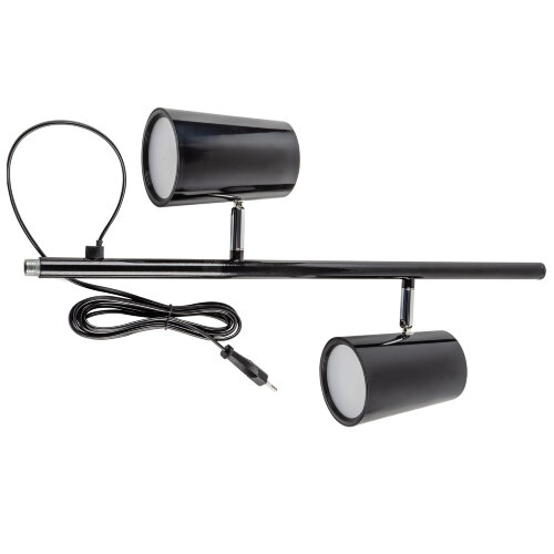 ULM-T600 2х6W-4500K-DIM BLACK Торшер напольный светодиодный, 2х6W, Сенсорный выключатель, Диммер, Черный - фото 3