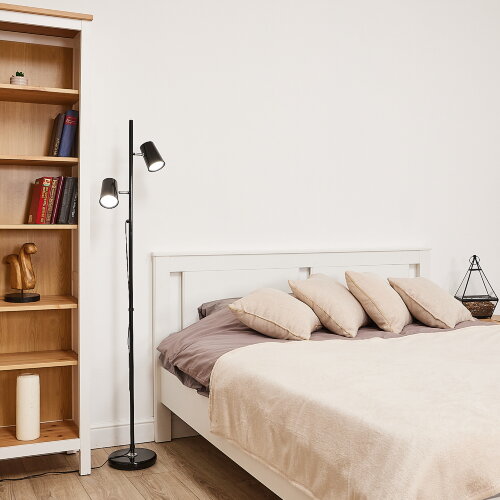 ULM-T600 2х6W-4500K-DIM BLACK Торшер напольный светодиодный, 2х6W, Сенсорный выключатель, Диммер, Черный - фото 10