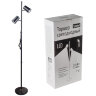 ULM-T600 2х6W/4500K/DIM BLACK Торшер напольный светодиодный, 2х6W. Сенсорный выключатель. Диммер. Черный. ТМ Uniel - фото