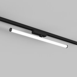 Поворотный однофазный трековый светильник STROM со светодиодом L600mm 220V 15W 150° 4000K IP20 черный алюминий/акрил, Denkirs DK6648-BK