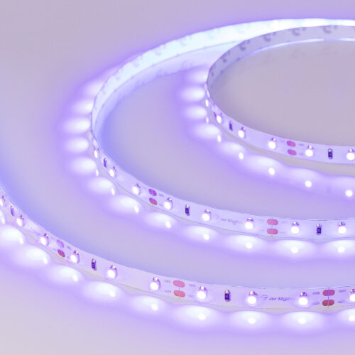 Светодиодная лента RT-A60-8mm 12V UV400 (4.8 W/m, IP20, 2835, 5m) (Arlight, Открытый) 012813(2) - фото