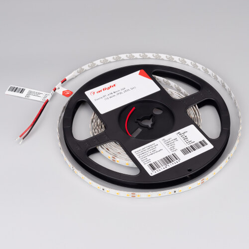 Светодиодная лента RT-А98-8mm 24V White6000 (10 W/m, IP20, 2835, 5m) (Arlight, Открытый) 019913(2) - фото 2