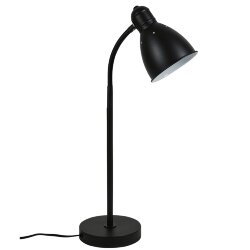 UML-B701 E27 BLACK Светильник настольный, 60W, Цоколь Е27, Механический выключатель, Черный