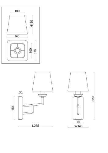 Настенный светильник (бра) Freya FR5266WL-01CH (Хром) - фото 2