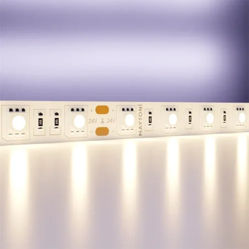 Светодиодная лента 24В 5050 14,4Вт/м 3000K 5м IP20 (Белый) 10168 - фото