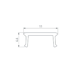 Экран COMFORT10-V-FANTOM-2000 OPAL (Arlight, Пластик) 052559