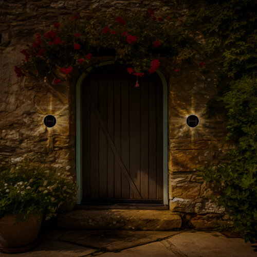 USL-F-157-PT060 RADIATE Cветильник настенный на солнечной батарее, 6 светодиодов, Белый свет, 1xАА Ni-Mh аккумулятор в-к, IP44, TM Uniel - фото 6