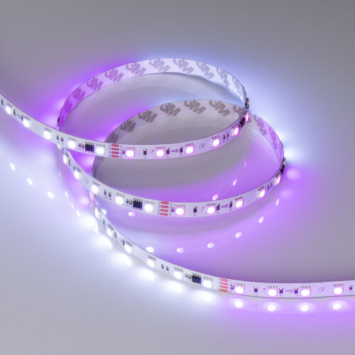 Светодиодная лента SPI-В60-10mm 24V RGB-РХ6-RAM (15 W/m, IP20, 5060, 5m) (Arlight, бегущий огонь) 033447 - фото 5