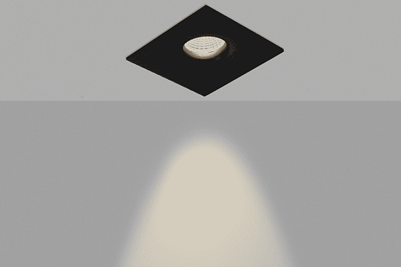 Корпус светильника потолочный встраиваемый  наклонно-поворотный, COMBO-2S1-BL, Черный, IP20, COMBO-2S1-BL. Фото 2