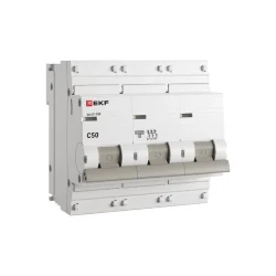 Выключатель автоматический модульный 3п C 50А 10кА ВА 47-100 PROxima EKF mcb47100-3-50C-pro