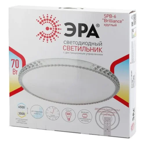 Светильник светодиодный SPB-6-70-RC R Brilliance 70Вт 3000-6500К 5950Лм с ДУ 500х77мм Эра Б0036369 - фото 4