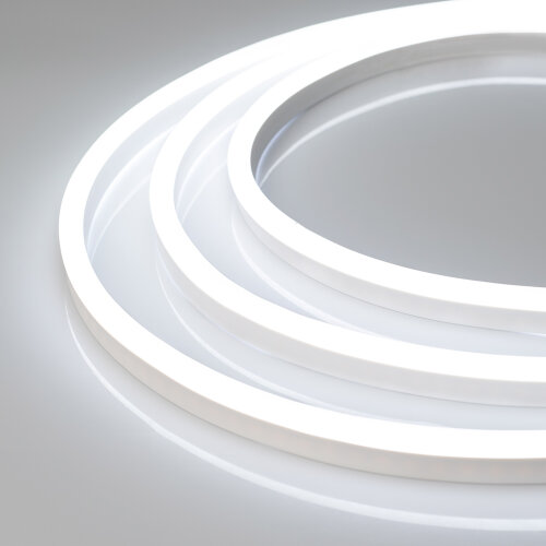 Гибкий неон ARL-NEON-1608-SIDE 24V White (Arlight, 6 Вт/м, IP65) 030874 - фото