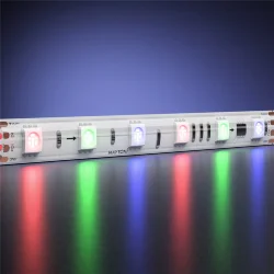 Светодиодная лента 24В 5050 14,4Вт/м 5м IP 65 Адресная (SPI) Цветная (RGB) 201247 (Белый) 201247