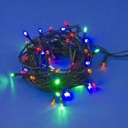 ULD-S0500-050-DGA MULTI IP20 Гирлянда светодиодная, 5м, 50 светодиодов, Разноцветный свет, Провод зеленый