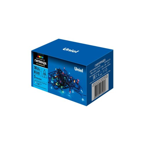 ULD-S0500-050-DGA MULTI IP20 Гирлянда светодиодная, 5м, 50 светодиодов, Разноцветный свет, Провод зеленый - фото 9