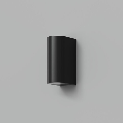 DK9791-BK Настенный уличный светильник NARVIK, IP44, 2хGU10 LED, до 15 Вт, черный, алюминий. Фото 2