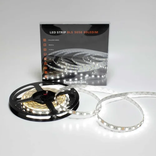 Светодиодная лента Class Premium, 5050, 60 led/m, White, 12V, IP33, A21 - фото I
