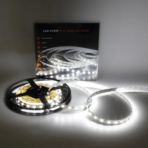 Светодиодная лента Class Premium, 5050, 60 led/m, White, 12V, IP33, A21 - фото II