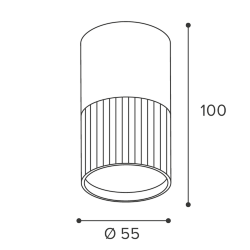 Светильник WOLTA WSL-GU10/18BG-1 под лампу GU10 Черный / золотой DUO