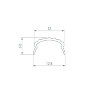 Экран матовый ROUND-D18-2000 OPAL (Arlight, Пластик) 025483 - фото 2