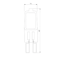 Галогенная лампа 40W G9 G9 220V40W (022321)