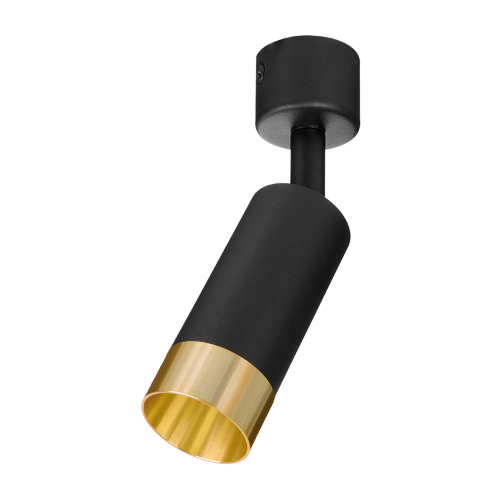 Светильник WOLTA WSL-MR11/S15BG под лампу MR11 с цоколем GU10 Черный / золотой PETITE - фото 1.