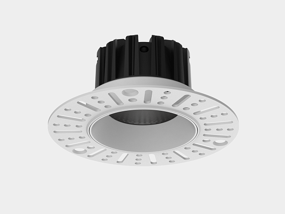 'Светильник встраиваемый под шпаклевку DILLY 12Вт, 50°, IP44, белый, 4000K, DL-RE48P-WH-12-NW. Фото 2