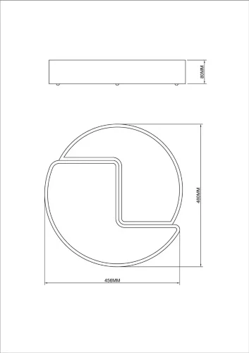 Потолочный светильник FR6093CL-L48W Пазл / Puzzle 52 Вт LED с пультом ДУ (Белый) FR6093CL-L48W - фото