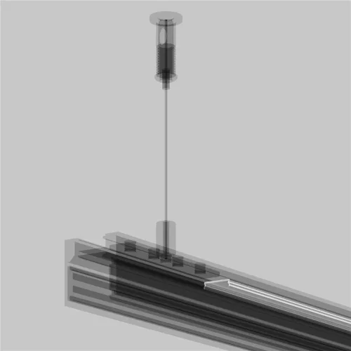 Рассеиватель для низкпрофильного накладного шинопровода (Белый) - фото 3