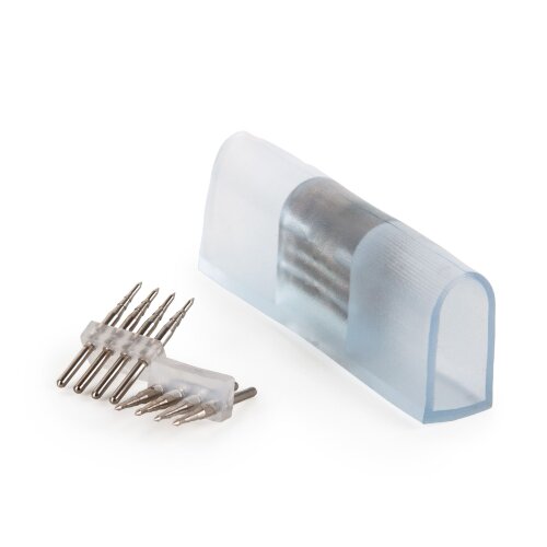 Переходник для одностороннего неона LS001 220V 5050 RGB (10&nbsp;шт.) - фото 1