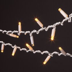 Новогодняя гирлянда нить теплый белый 10м IP65 400-101 теплый белый (044072)