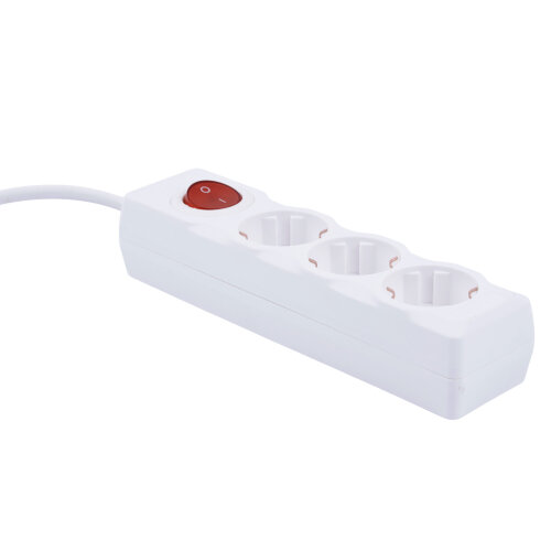 S-GCU3-3B WHITE Удлинитель серии Ultra, шнур 3м., 3 гнезда, 16A, с-з, Белый, TM Uniel - фото 2