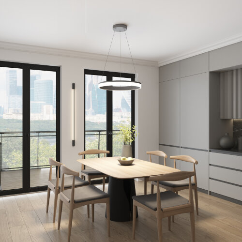 Светильник настенный TRIXRAY, 9Вт, 1200?мм, 3000К, алюминий, черный. Фото 7